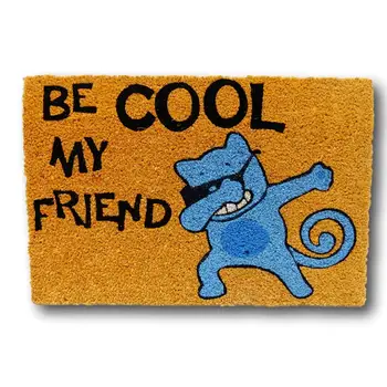 Koko Doormats Doormat Home Entrance Original and Fun Coconut fiber with Baseman PVC non-slip, 40x60 cm BE COOL CAT
Koko Doormats Doormat Home Entrance Original and Fun Coconut fiber with Baseman PVC non-slip, 40x60 cm BE COOL CAT