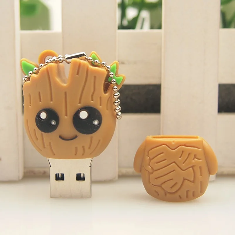 Оригинальные Мультяшные Usb накопители Groot модный флеш накопитель стражи