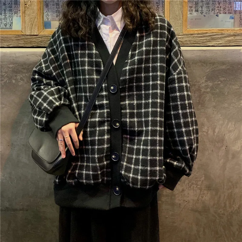 Photo Shoot 2019 Spring Korean-style Students Joint Short Loose Retro Black And White Lattices Woolen Jacket Women's
Photo Shoot 2019 Spring Korean-style Students Joint Short Loose Retro Black And White Lattices Woolen Jacket Women's