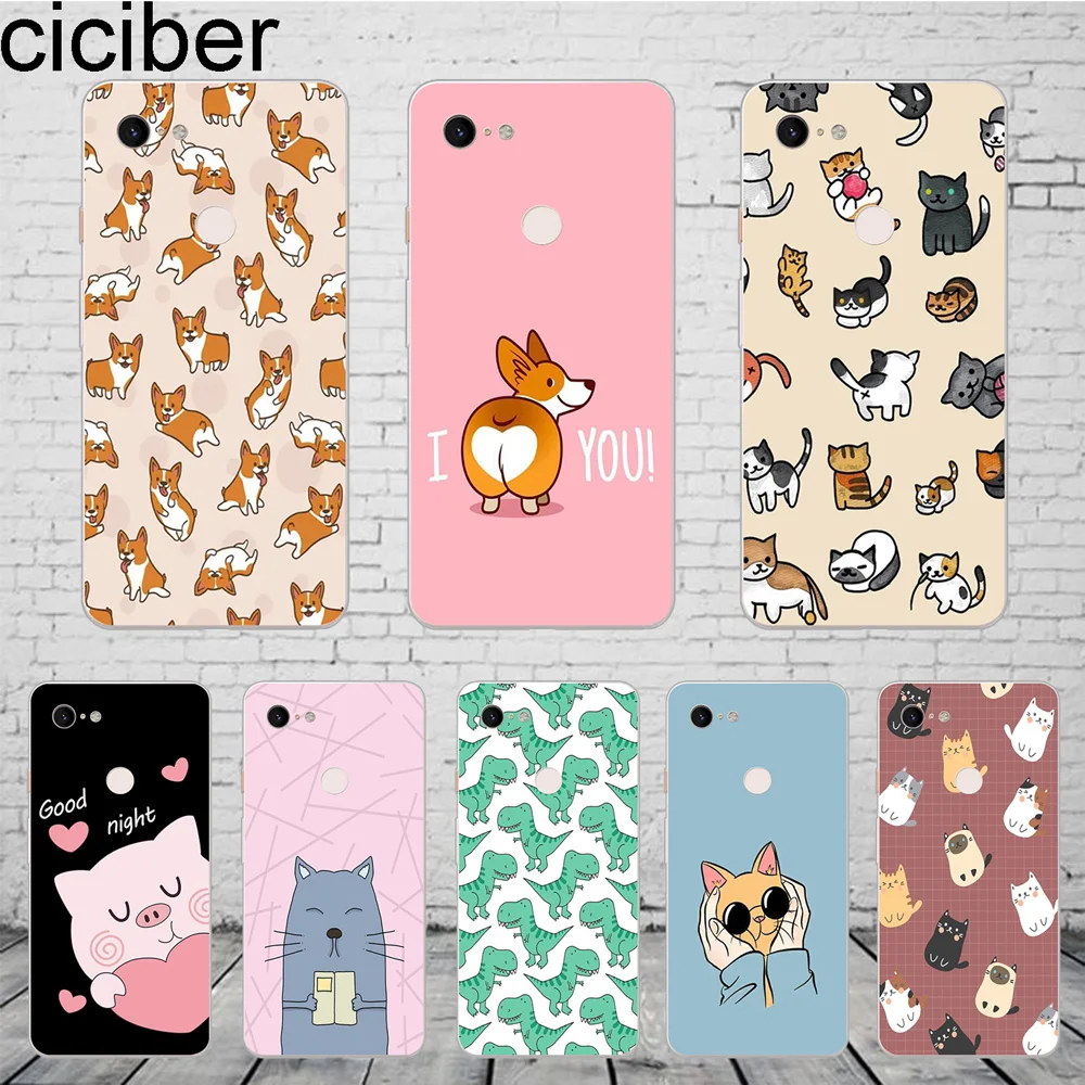 ciciber Cartoon Cat Dog Corgi Phone Case For Google Pixel 3 2 XL Clear Soft Silicone TPU Cover for Pixel 3XL 2XL Funda Coque
ciciber Cartoon Cat Dog Corgi Phone Case For Google Pixel 3 2 XL Clear Soft Silicone TPU Cover for Pixel 3XL 2XL Funda Coque
