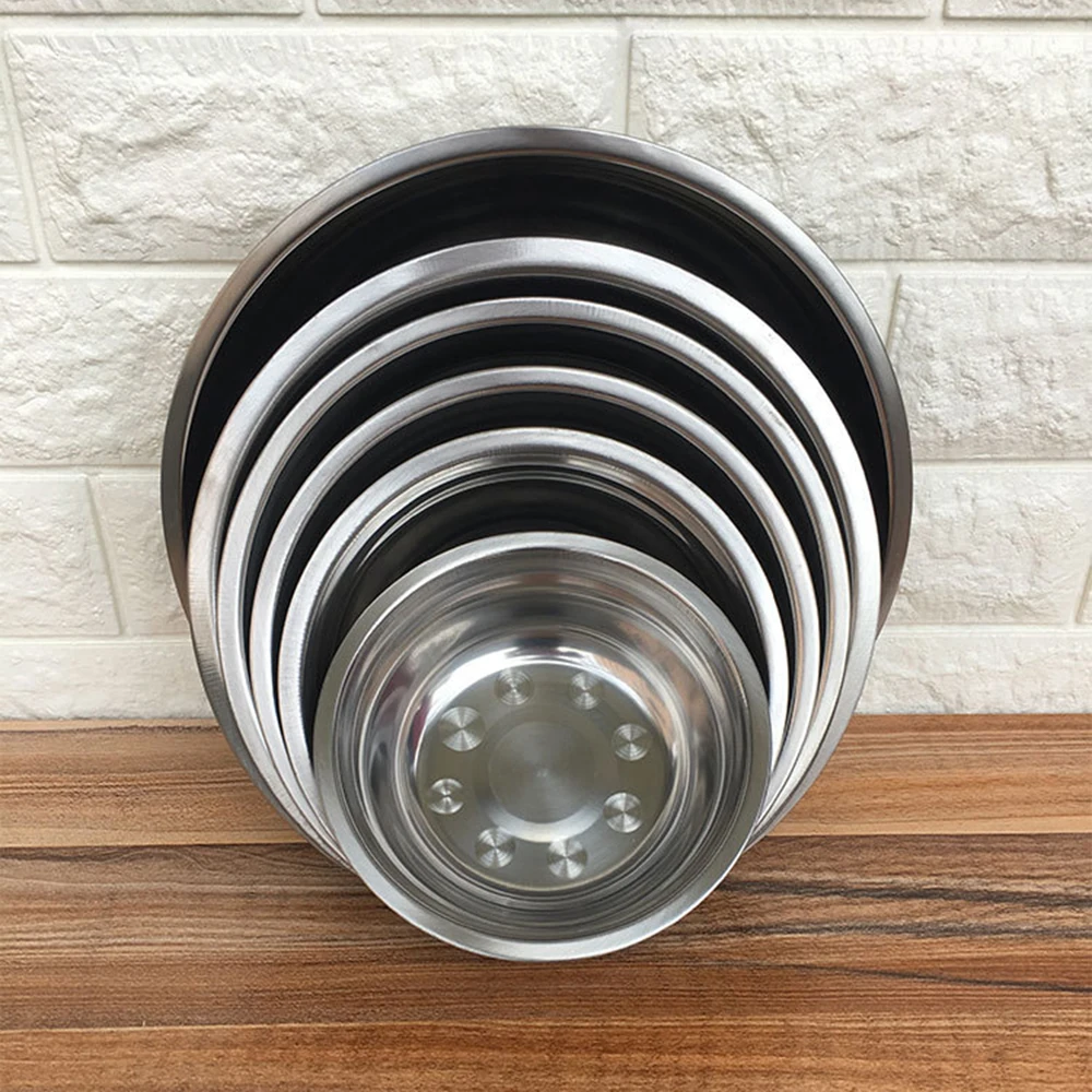 Household Kitchen Stainless Steel Mixing Basin Small Large Circular Dishes Bowl Egg Bowl And Soup Bowl Thickened Deepen The Bowl
Household Kitchen Stainless Steel Mixing Basin Small Large Circular Dishes Bowl Egg Bowl And Soup Bowl Thickened Deepen The Bowl