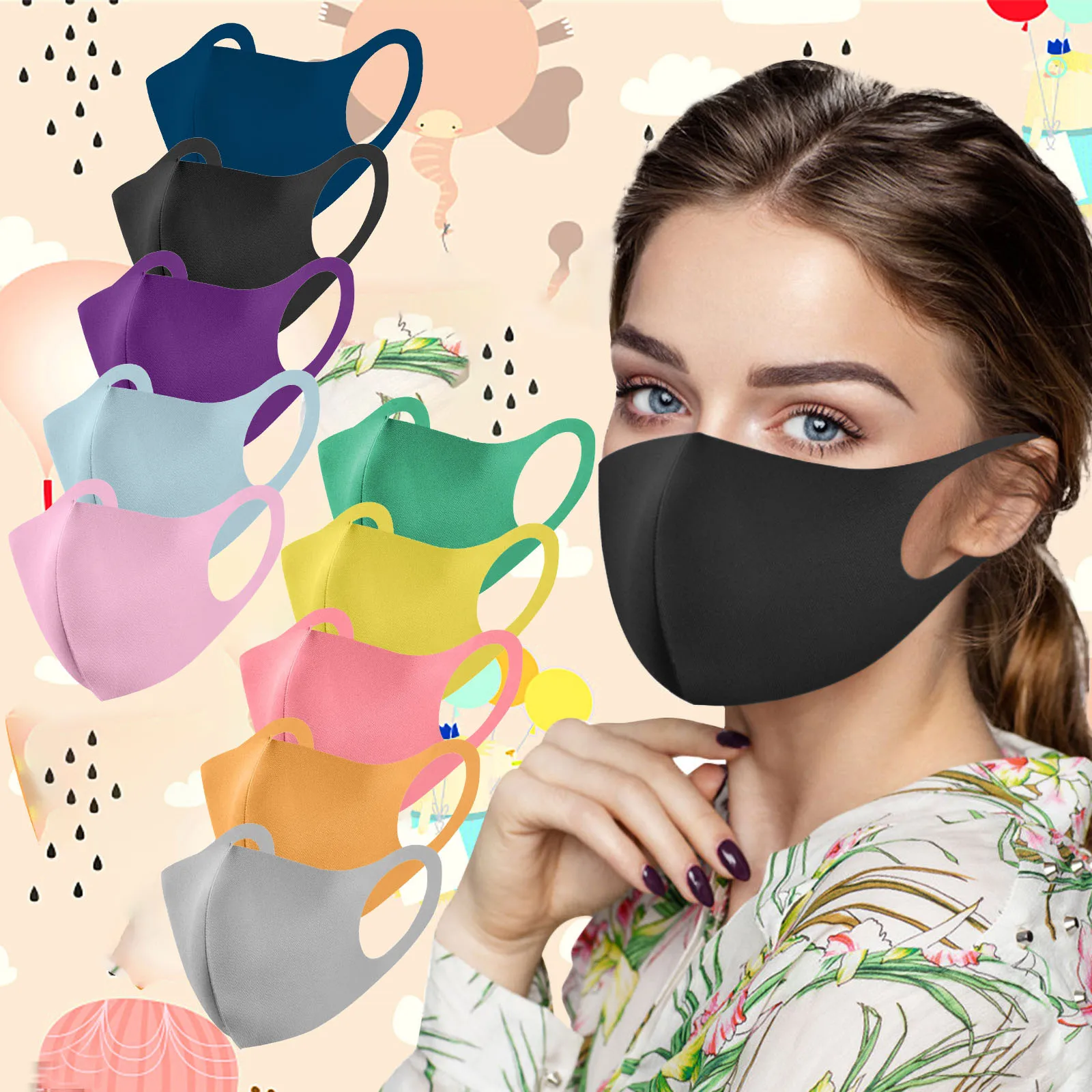 Fast Delivery 50pc Adult's Reusable Washable Face Mask Masque Headband Windproof Dustproof Protection Breathable Mascarilla
Fast Delivery 50pc Adult's Reusable Washable Face Mask Masque Headband Windproof Dustproof Protection Breathable Mascarilla