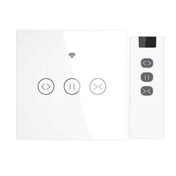 Intelligent Curtain RF + WiFi Switch Tuya/Smart Life APP Smart Home Touch Curtain Switch Voice Control By Alexa Google Home
Intelligent Curtain RF + WiFi Switch Tuya/Smart Life APP Smart Home Touch Curtain Switch Voice Control By Alexa Google Home