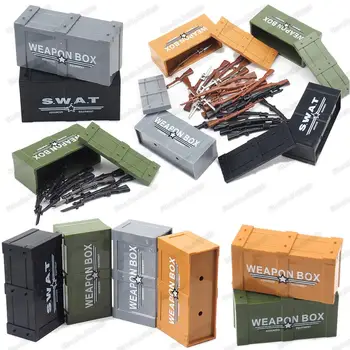Military Weapons Box Building Block Thorn Gun Material Box Equipment Moc Army Soldier Figures WW2 Assemble Model Child Gift Toys
Military Weapons Box Building Block Thorn Gun Material Box Equipment Moc Army Soldier Figures WW2 Assemble Model Child Gift Toys