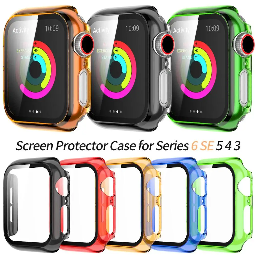 Screen Protector Transparent Cover for Apple Watch SE Case Series 6 5 4 3 Bumper with Tempered Glass Film 40mm 44mm 38mm 42mm
Screen Protector Transparent Cover for Apple Watch SE Case Series 6 5 4 3 Bumper with Tempered Glass Film 40mm 44mm 38mm 42mm