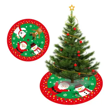 33 Inches Christmas Tree Skirt With Snowman Elk Pattern Beautiful Holiday Decoreation Red And Green Christmas Tree Mat
33 Inches Christmas Tree Skirt With Snowman Elk Pattern Beautiful Holiday Decoreation Red And Green Christmas Tree Mat
