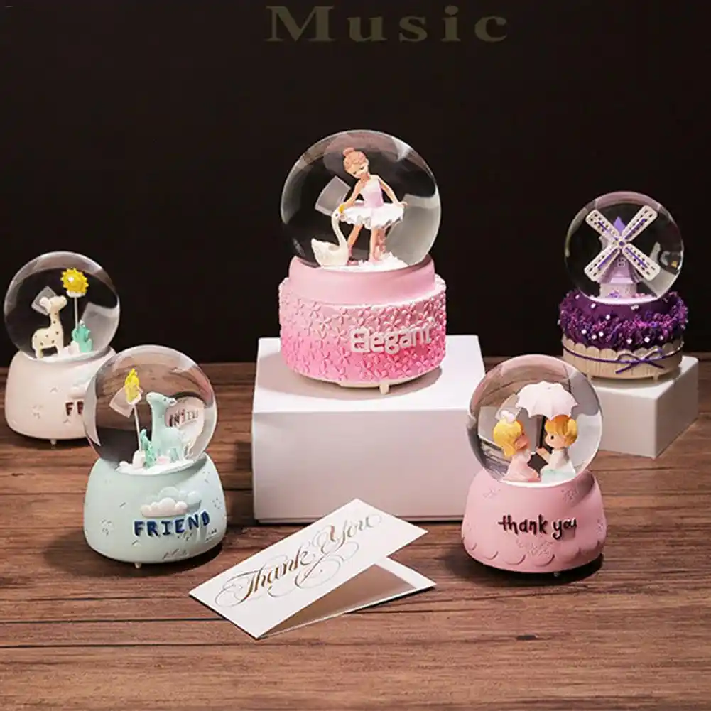 snow lantern crystal ball music box student couple birthday