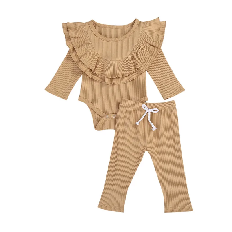 Newborn Set Autumn Spring Outfits Clothes 2020 Long Sleeve Double Layer Ruffled Romper Drawstring Trousers 2 Pcs Infant Clothing
Newborn Set Autumn Spring Outfits Clothes 2020 Long Sleeve Double Layer Ruffled Romper Drawstring Trousers 2 Pcs Infant Clothing