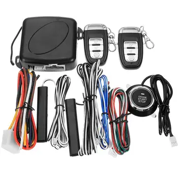 Newest 12V Auto Car Alarm One-button Push Engine Starter Switch PKE Keyless Entry Start Stop Anti-Theft System Auto Accessories 
Newest 12V Auto Car Alarm One-button Push Engine Starter Switch PKE Keyless Entry Start Stop Anti-Theft System Auto Accessories