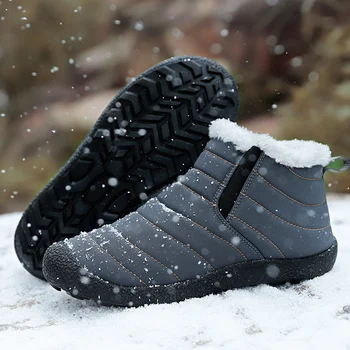 Men Snow Boots Warm Plush Fur Ankle Winter Boots Cotton Slip On Flat Casual Unisex Shoes Men Waterproof Footwear Big Size Botas
Men Snow Boots Warm Plush Fur Ankle Winter Boots Cotton Slip On Flat Casual Unisex Shoes Men Waterproof Footwear Big Size Botas