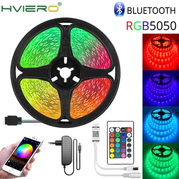 Bluetooth LED Strip Lights RGB 5050 SMD Flexible Ribbon Waterproof RGB LED Light 5M 10M Tape Diode DC 12V Christmas Lights LED
Bluetooth LED Strip Lights RGB 5050 SMD Flexible Ribbon Waterproof RGB LED Light 5M 10M Tape Diode DC 12V Christmas Lights LED