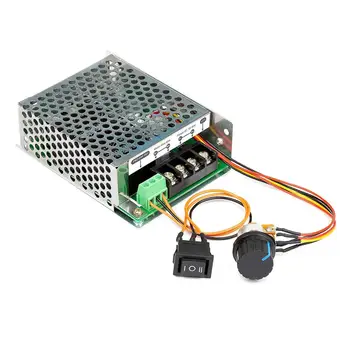 DC Motor Controller, DC 10-50V 60A, Motor Speed Controller with Adjustable Potentiometer, Forward-Brake-Reverse Switch JK299
DC Motor Controller, DC 10-50V 60A, Motor Speed Controller with Adjustable Potentiometer, Forward-Brake-Reverse Switch JK299