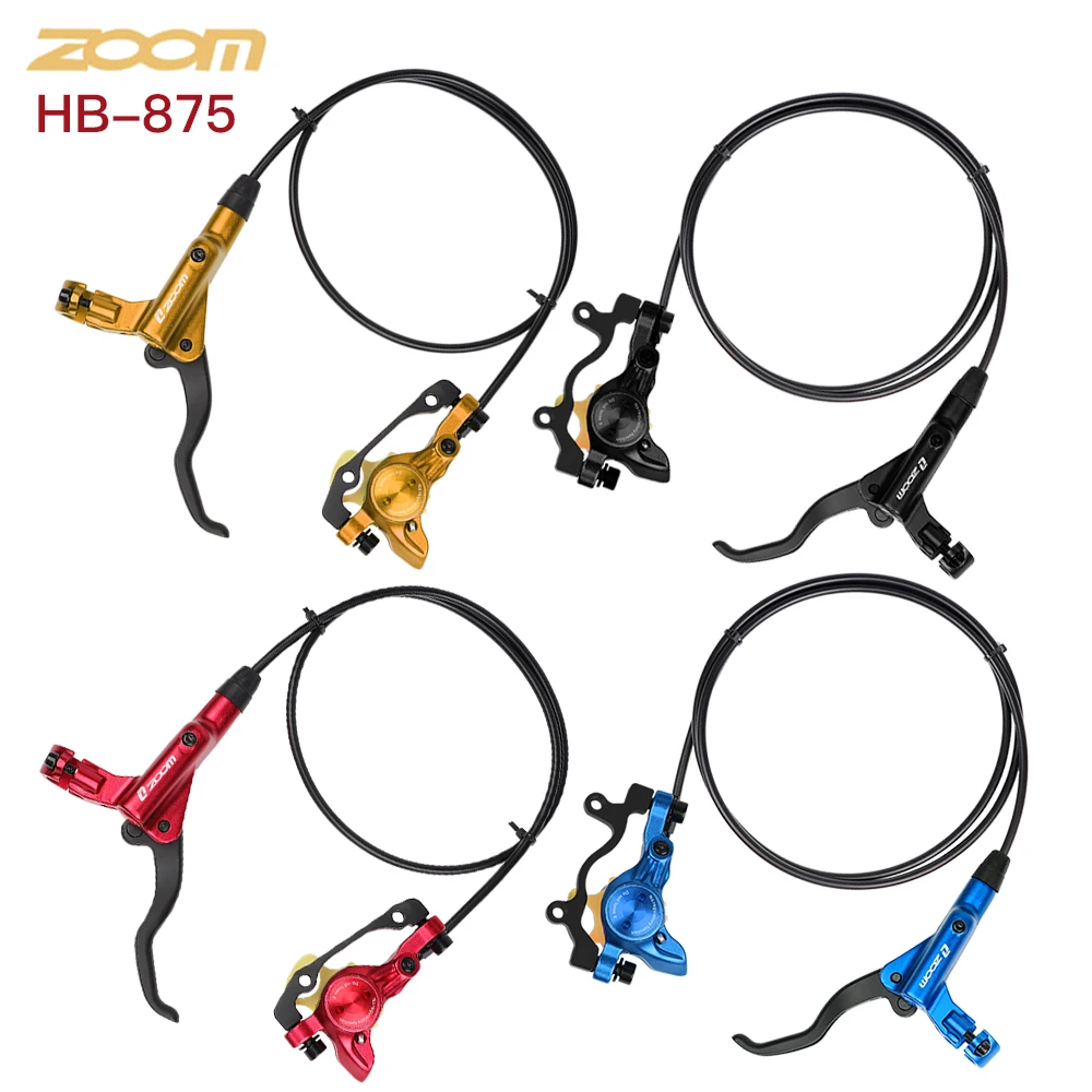 

ZOOM HB-875 MTB Bicycle Hydraulic Disc Brake Set 160mm Calipers Adapter 800/1400 mm Front Rear Oil Pressure Mountain Bike Parts