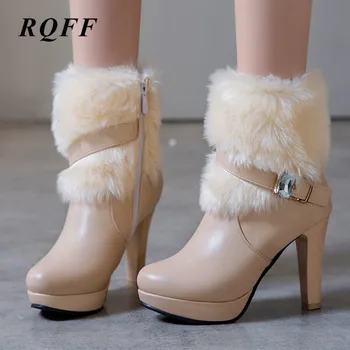 2019 Winter New Ankle Boots Women Sexy Super High Thin Heels Fashion Platform Shoes Woman Round Toe Plus Size 42 43 Handmade Fur
2019 Winter New Ankle Boots Women Sexy Super High Thin Heels Fashion Platform Shoes Woman Round Toe Plus Size 42 43 Handmade Fur