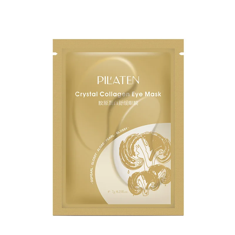 

New 2019 10pcs PILATEN Crystal Collagen Powder Eye Mask Anti-Aging Anti Wrinkle Eliminates Dark Circles Gold Gel Mask