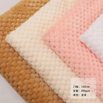 1.6x1 meter solid pineapple gird baby fleece plush fabric for blanket sofa towel bedspread fabric home textile DIY fabric 200gsm
1.6x1 meter solid pineapple gird baby fleece plush fabric for blanket sofa towel bedspread fabric home textile DIY fabric 200gsm