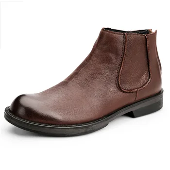 Autumn Winter Mens Chelsea Boots High Quality Genuine Leather Short Boots British Retro big size autumn winter British cowhide
Autumn Winter Mens Chelsea Boots High Quality Genuine Leather Short Boots British Retro big size autumn winter British cowhide