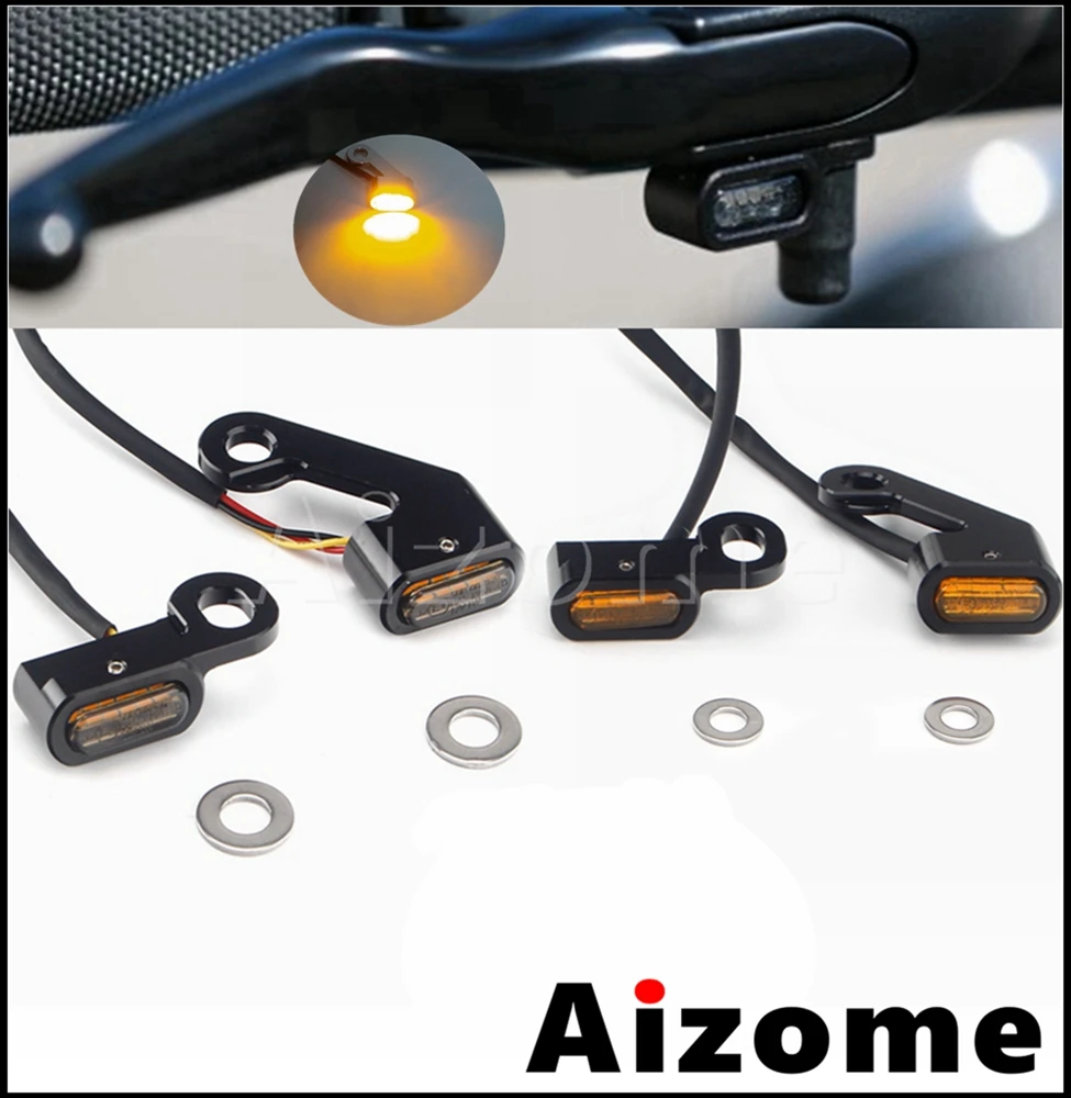 12V E4 Mini Motorcycle Turn Signal Light Amber Handle Blinker LED Indicator Running Lamp for Harley Dyna Softail Touring 96-2021
12V E4 Mini Motorcycle Turn Signal Light Amber Handle Blinker LED Indicator Running Lamp for Harley Dyna Softail Touring 96-2021