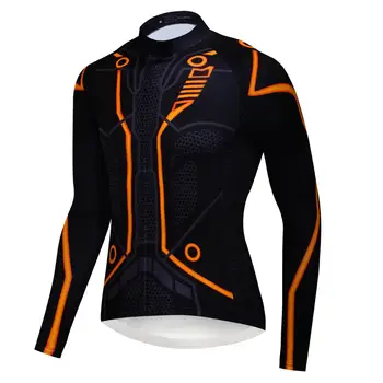 Wulibike Men's Fall Cycling Jersey Long Sleeve Quick-dry Racing Sport Bicycle Jersey Tron Blue Orange
Wulibike Men's Fall Cycling Jersey Long Sleeve Quick-dry Racing Sport Bicycle Jersey Tron Blue Orange