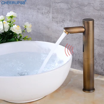 Bathroom Infrared Sensor Smart Faucets Deck Mounted Basin Tap Single Cold Vintage Gold Faucets Brushed Modern Battery Touch Taps
Bathroom Infrared Sensor Smart Faucets Deck Mounted Basin Tap Single Cold Vintage Gold Faucets Brushed Modern Battery Touch Taps