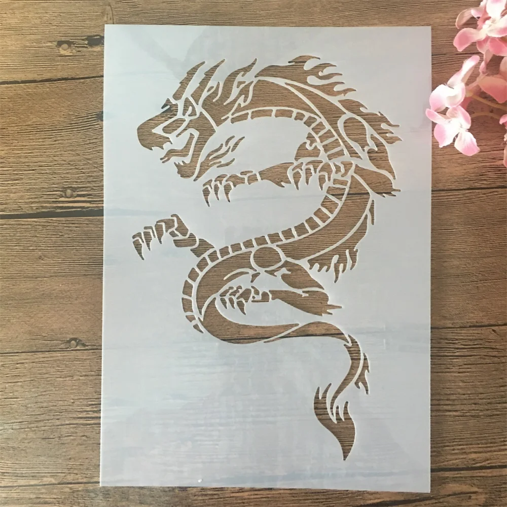 A4 29cm Thin Little Dragon DIY Layering Stencils Wall Painting Scrapbook Coloring Embossing Album Decorative Template
A4 29cm Thin Little Dragon DIY Layering Stencils Wall Painting Scrapbook Coloring Embossing Album Decorative Template