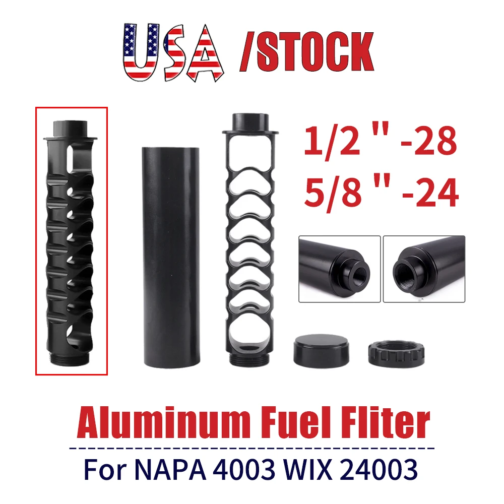 6/10 Inch Spiral 1/2-28 or5/8-24 Single Core Car Fuel Filter for NAPA 4003 WIX 24003 Car Used Fuel Filter Black Color RS3-OFI022
6/10 Inch Spiral 1/2-28 or5/8-24 Single Core Car Fuel Filter for NAPA 4003 WIX 24003 Car Used Fuel Filter Black Color RS3-OFI022