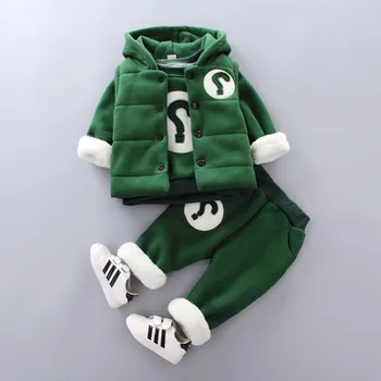 Winter Children's Clothing Solid Color Suit Boys Baby Children Long-Sleeved Letter Suit Single-Breasted Vest Sweater Pants 3pcs
Winter Children's Clothing Solid Color Suit Boys Baby Children Long-Sleeved Letter Suit Single-Breasted Vest Sweater Pants 3pcs