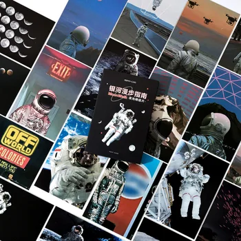 30 pcs/set Galaxy walk Guide Series Postcard Set Letter Envelope Noctilucent Greeting Message Cards Gift New Years Postcards