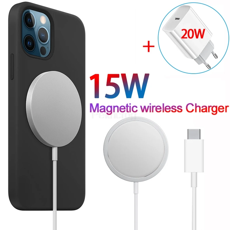 Magnetic 15W Wireless Charger for iPhone 12 Pro Max 12 Mini Magsafe QC Fast charging Quick 20W US EU UK Plug PD Wireless Charger
Magnetic 15W Wireless Charger for iPhone 12 Pro Max 12 Mini Magsafe QC Fast charging Quick 20W US EU UK Plug PD Wireless Charger