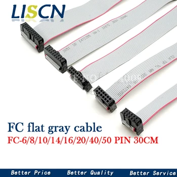 2PCS 2.54MM pitch FC-6/8/10/14/16/20/40/50 PIN 30CM JTAG ISP DOWNLOAD CABLE Gray Flat Ribbon Data Cable FOR DC3 IDC BOX HEADER
2PCS 2.54MM pitch FC-6/8/10/14/16/20/40/50 PIN 30CM JTAG ISP DOWNLOAD CABLE Gray Flat Ribbon Data Cable FOR DC3 IDC BOX HEADER