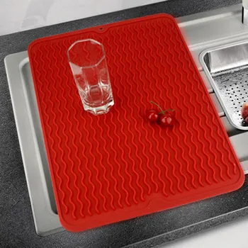 Silicone Square Dish Drying Mat Heat Resistant Draining Tableware Dishwaser Durable Cushion Pad Dinnerware Table Mat Placemat
Silicone Square Dish Drying Mat Heat Resistant Draining Tableware Dishwaser Durable Cushion Pad Dinnerware Table Mat Placemat
