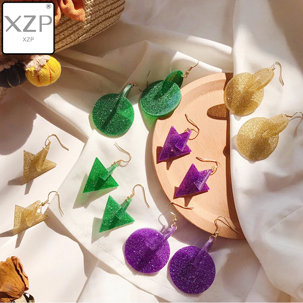 XZP New Fashion Shiny Acrylic Geometric Dangle Earrings Cute Candy Color Circle Triangle Irregular Earrings Girl Unique Jewelry
XZP New Fashion Shiny Acrylic Geometric Dangle Earrings Cute Candy Color Circle Triangle Irregular Earrings Girl Unique Jewelry