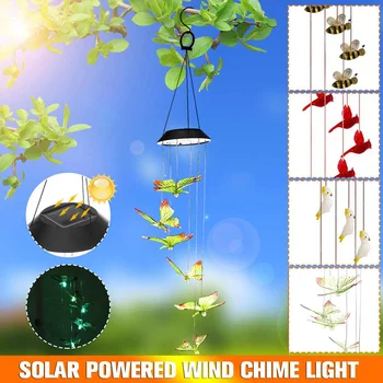 LED Lamp Color Changing LED Solar Wind Chime Butterfly Wind for Gardening Lighting Light Lamps Decoration Home Balcony Window
LED Lamp Color Changing LED Solar Wind Chime Butterfly Wind for Gardening Lighting Light Lamps Decoration Home Balcony Window
