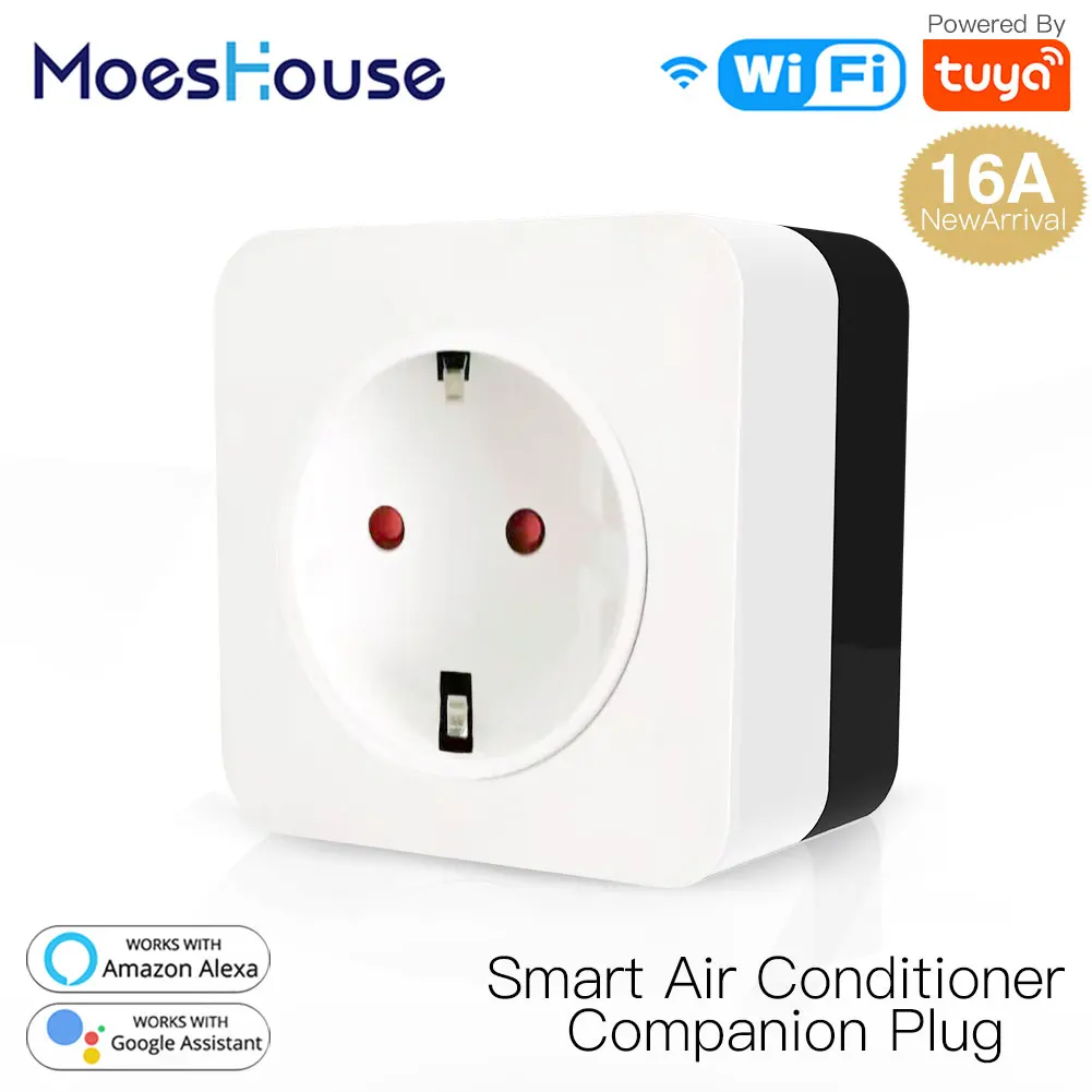 16A WiFi Smart Air Conditioner Companion IR Wireless Remote Controller Wall Plug Smart Life Tuya Control Work with Alexa
16A WiFi Smart Air Conditioner Companion IR Wireless Remote Controller Wall Plug Smart Life Tuya Control Work with Alexa