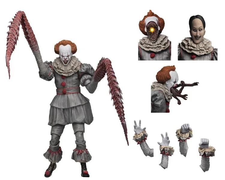 Neca It Pennywise танцующий клоун Делюкс шарнирная подвижная экшн-фигурка игрушка |