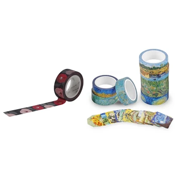 Van Gogh Inspired Washi Masking Tape Set of 8 Rolls + 90 Pcs Planner Stickers & 1x 1.5cm Wide Luxuriant Flowers Washi Tape Adhes
Van Gogh Inspired Washi Masking Tape Set of 8 Rolls + 90 Pcs Planner Stickers & 1x 1.5cm Wide Luxuriant Flowers Washi Tape Adhes