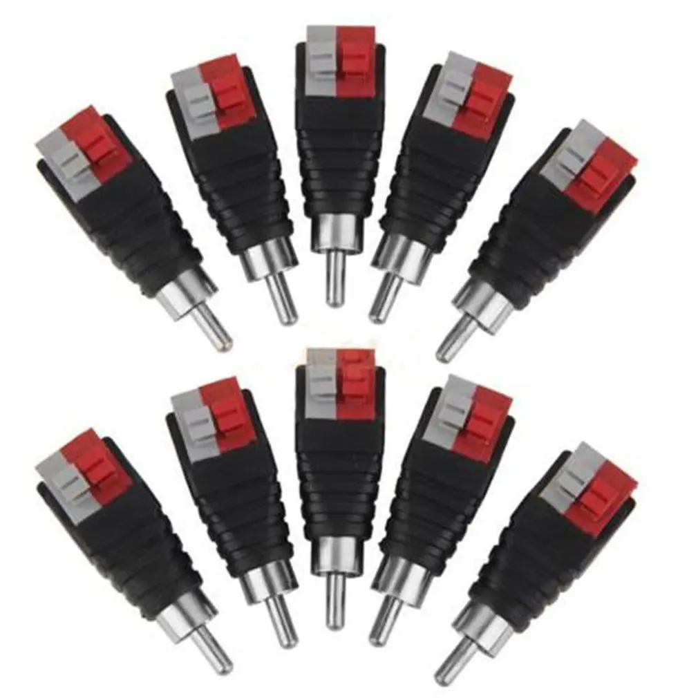 10PCS Speaker Wire Cable to Audio Male RCA Connector Adapter Jack Plug Pip BE Female ACEHE
10PCS Speaker Wire Cable to Audio Male RCA Connector Adapter Jack Plug Pip BE Female ACEHE