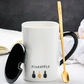 Pineapple Large Ceramic Coffee Mug White Lid Letter Mugs Original Coffee Cup Kids Ceramic Hand Painted Mugs Milk Mug New II50MKB
Pineapple Large Ceramic Coffee Mug White Lid Letter Mugs Original Coffee Cup Kids Ceramic Hand Painted Mugs Milk Mug New II50MKB