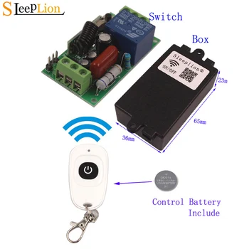 Sleeplion 110V 1CH Remote Switch Universal Remote Control Wireless Switch 110V Switches Control Transmitter 315/433MHz