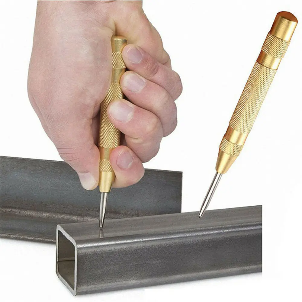 5 Inch Automatic Center Pin Punch Spring Loaded Marking Starting Holes Tool Wood Press Dent Marker Woodwork Tool Drill Bit
5 Inch Automatic Center Pin Punch Spring Loaded Marking Starting Holes Tool Wood Press Dent Marker Woodwork Tool Drill Bit