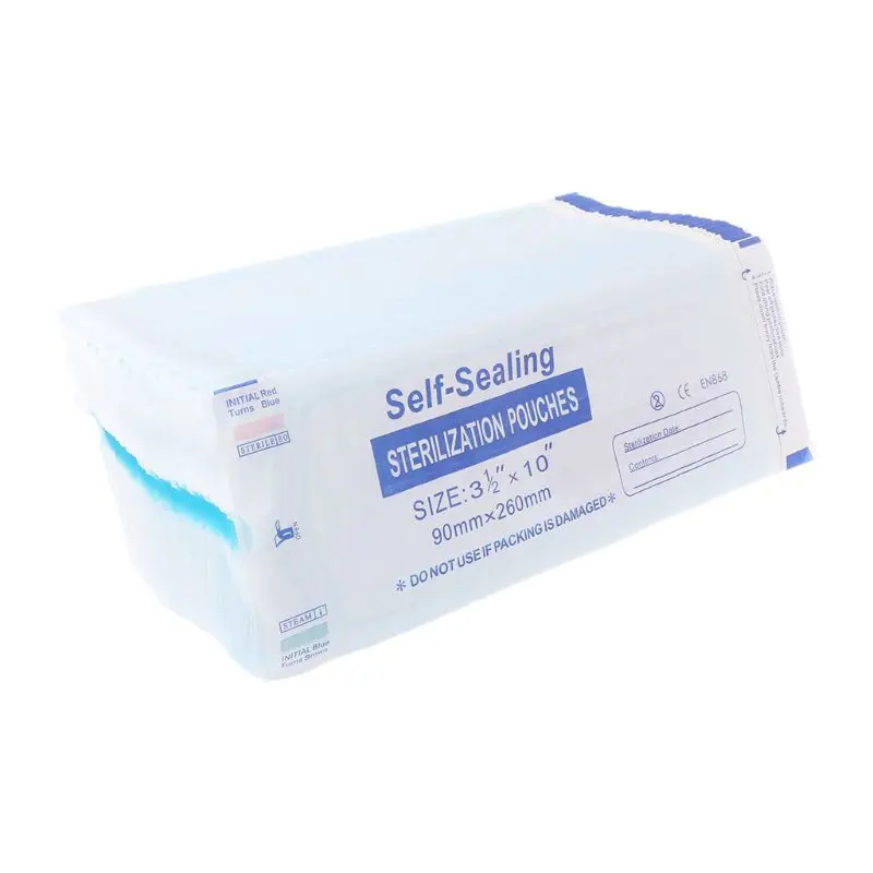 200Pcs 9x26CM Disposable Dental Instrument Self Sealing Sterilization Pouches Medical Grade Paper Tattoo Lab Tools Storage Bag
200Pcs 9x26CM Disposable Dental Instrument Self Sealing Sterilization Pouches Medical Grade Paper Tattoo Lab Tools Storage Bag