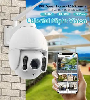 Wanscam K64A 1080P PTZ 16X Zoom FHD Face Detection Auto Tracking WiFi Wireless Two-way Audio IP Camera
Wanscam K64A 1080P PTZ 16X Zoom FHD Face Detection Auto Tracking WiFi Wireless Two-way Audio IP Camera