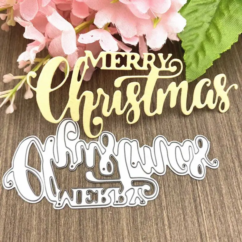 Merry Christmas Metal Cutting Dies For Scrapbooking Stencil Craft Paper Knife Mould Blade Punch Card Making Die Cut
Merry Christmas Metal Cutting Dies For Scrapbooking Stencil Craft Paper Knife Mould Blade Punch Card Making Die Cut