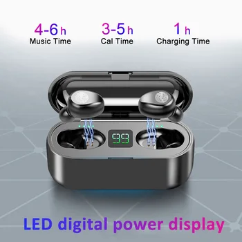F9 wireless bluetooth earphone 5.0 TWS touch earphone with charging LED digital display
F9 wireless bluetooth earphone 5.0 TWS touch earphone with charging LED digital display