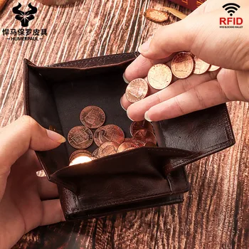 New style men's leather Japanese coin purse RFID antimagnetic men's wallet retro double zipper multifunctional wallet 
New style men's leather Japanese coin purse RFID antimagnetic men's wallet retro double zipper multifunctional wallet