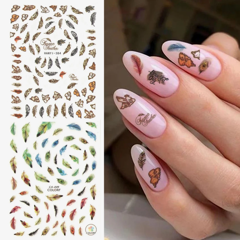 Retro european sketch deciduous feather 3d nail art sticker nail decal stamping export japan designs rhinestones decorations
Retro european sketch deciduous feather 3d nail art sticker nail decal stamping export japan designs rhinestones decorations