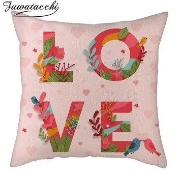 Fuwatacchi Linen Heart Photo Pillow Cases Love Letter Cushion Cover Happy Valentine's Day for Home Sofa Decorative Pillow Cover 
Fuwatacchi Linen Heart Photo Pillow Cases Love Letter Cushion Cover Happy Valentine's Day for Home Sofa Decorative Pillow Cover
