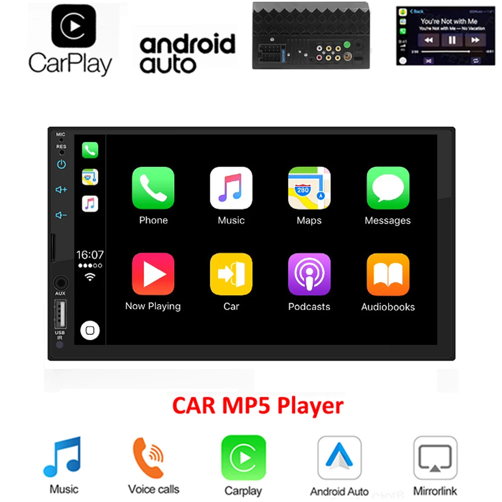 Автомагнитола Carplay 7013B стерео-система на Android с 7 "сенсорным экраном Bluetooth MP5