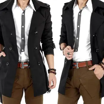 2020 British Style Business Winter Plus Velvet Warm Jacket Trench Coat Men's Long Sleeve Lapel Double Breasted Trench Coat
2020 British Style Business Winter Plus Velvet Warm Jacket Trench Coat Men's Long Sleeve Lapel Double Breasted Trench Coat