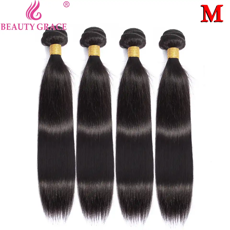 Beauty Grace Straight Hair 28 30 Inch Bundles Brazilian Hair Weave